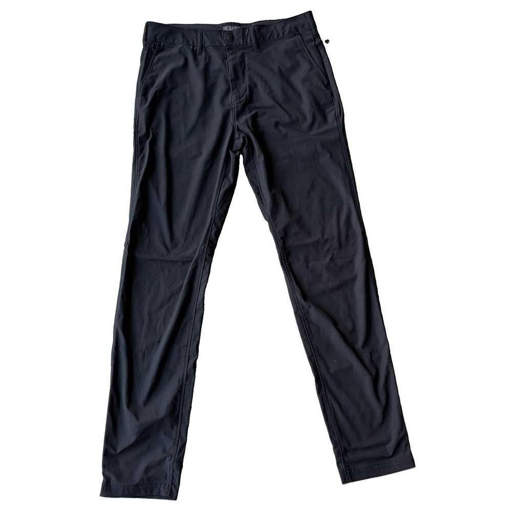 American Eagle Active Flex Black Chino Pants Mens 30" Waist Slim Tapered Stretch